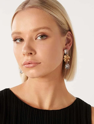 Signature Blythe Glass Flower Drop Earring - Women's Fashion | Ever New