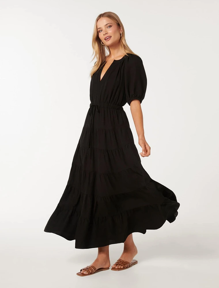 Gabe Midi Dress Black - 0 to 12 Women's Dresses