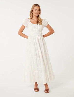 Sardinia Tiered Dress White - 0 to 12 Women's Day Dresses