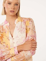 Delia Printed Blouse