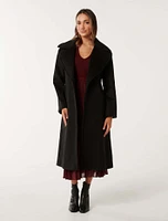 Priya Petite Wrap Coat