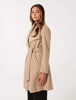 Annika Petite Shawl Wrap Coat