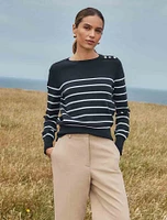 Kim Bretton Striped Knit Jumper