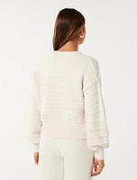 Monroe Cropped Knit Cardigan