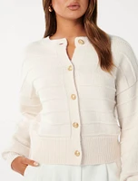 Monroe Cropped Knit Cardigan