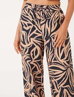 Livy Printed Linen Pants