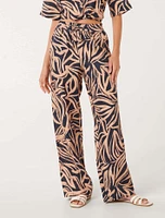 Livy Printed Linen Pants