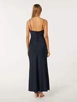 Mia Satin Maxi Dress