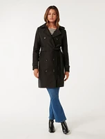 Alicia Short Hooded Trench