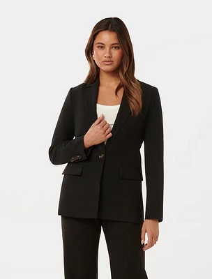 Mikayla Single-Breasted Blazer Black - 0 to 12 Women's Blazers