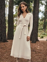 Maeve Pleated Polo Dress