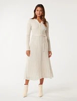 Maeve Pleated Polo Dress