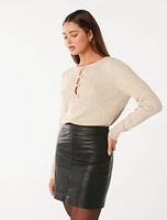 Valentina Bow Front Jumper