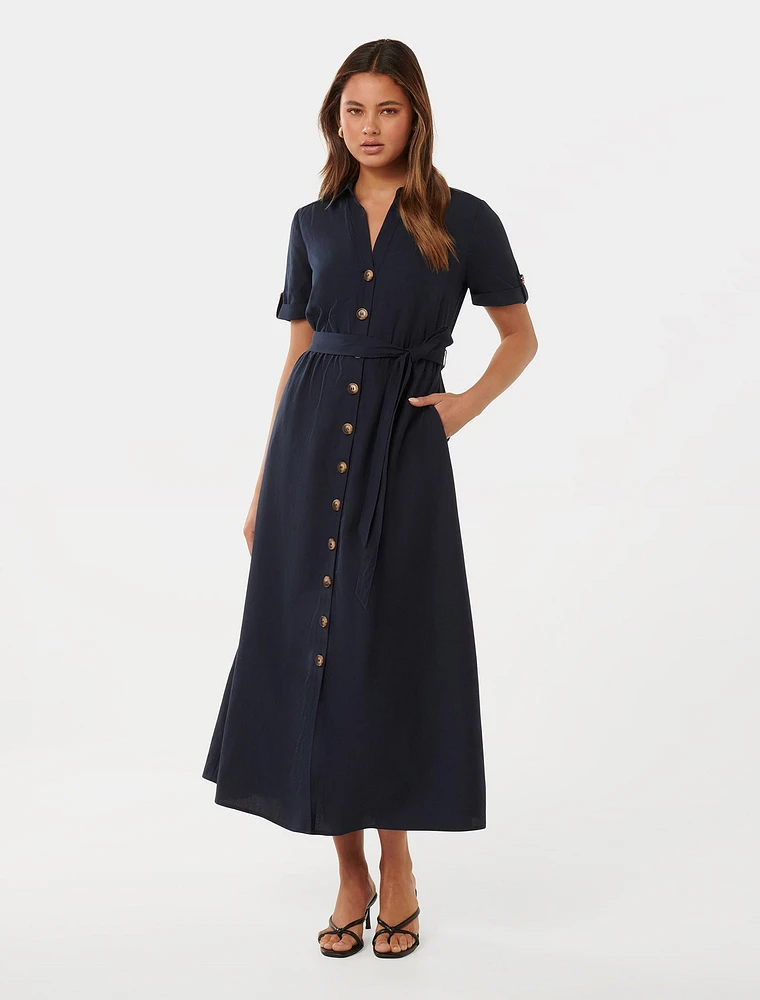 Georgia Midi Shirt Dress