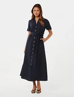 Georgia Midi Shirt dress