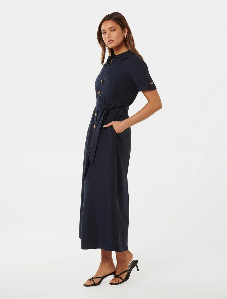 Georgia Midi Shirt Dress