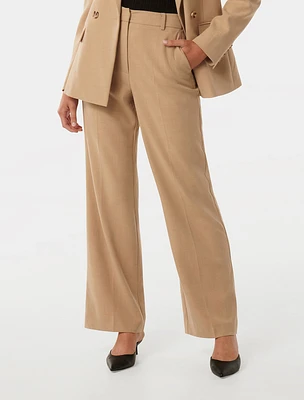 Ava Straight-Leg Pants Neutral - 0 to 12 Women's Tailored