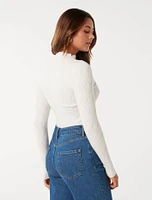 Everley Grown On Neck Wave Jumper
