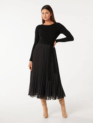Finley Polka Dot Knit Dress