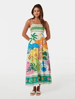 Amari Midi Dress Tropical Print – 0 to 12 Women’s Day Dresses