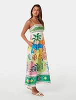 Amari Midi Dress Tropical Print – 0 to 12 Women’s Day Dresses