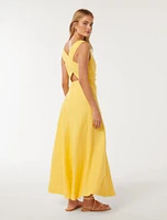 Tania Linen Midi Dress