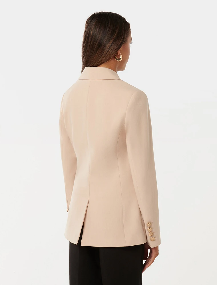 Immie Petite Double-Breasted Blazer