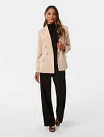 Immie Petite Double-Breasted Blazer