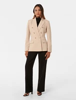 Immie Petite Double-Breasted Blazer