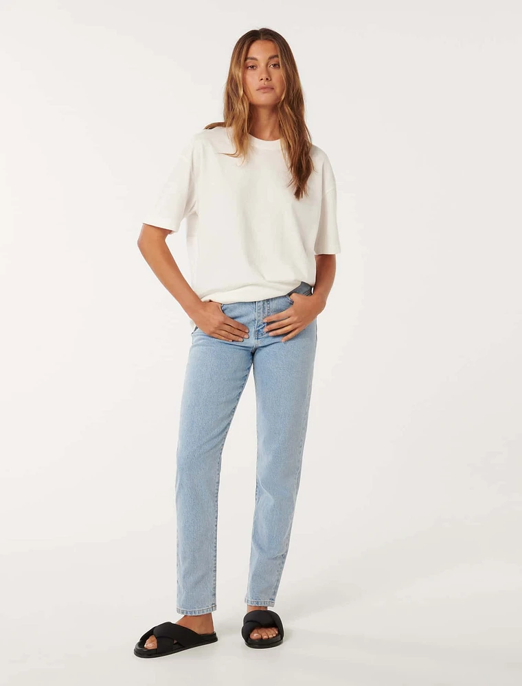 Alyssa Slim Straight-Leg Jeans