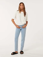 Alyssa Slim Straight-Leg Jeans