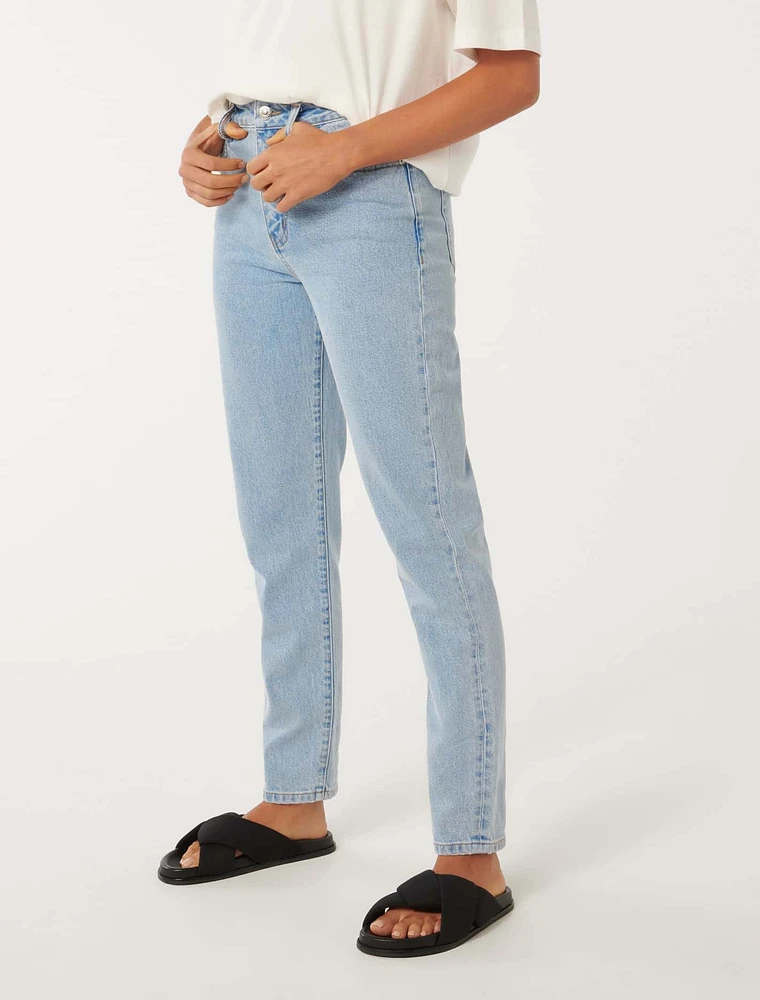 Alyssa Slim Straight-Leg Jeans