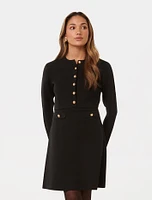 Karina Petite L/S Polo Knit Dress