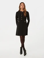 Karina Petite L/S Polo Knit Dress