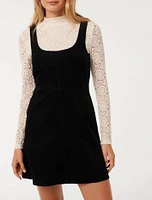 Camille Two-in-One Corduroy Mini Dress