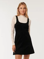 Camille Two-in-One Corduroy Mini Dress