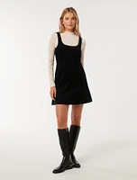 Camille Two-in-One Corduroy Mini Dress