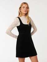 Camille Two-in-One Corduroy Mini Dress