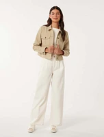 Luca Crop Utility Jacket