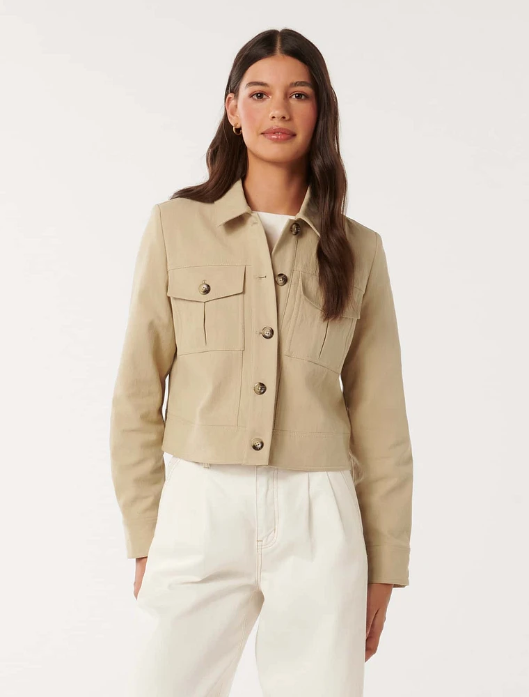 Luca Crop Utility Jacket