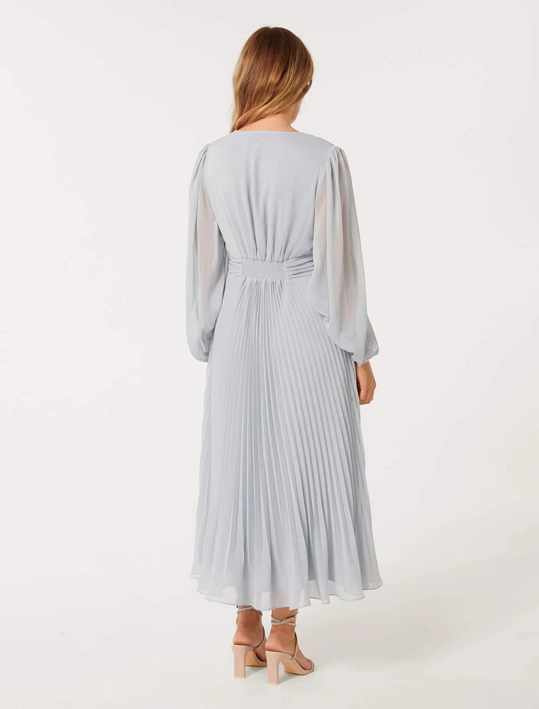 Rosalina Petite Ring-Front Midi Dress