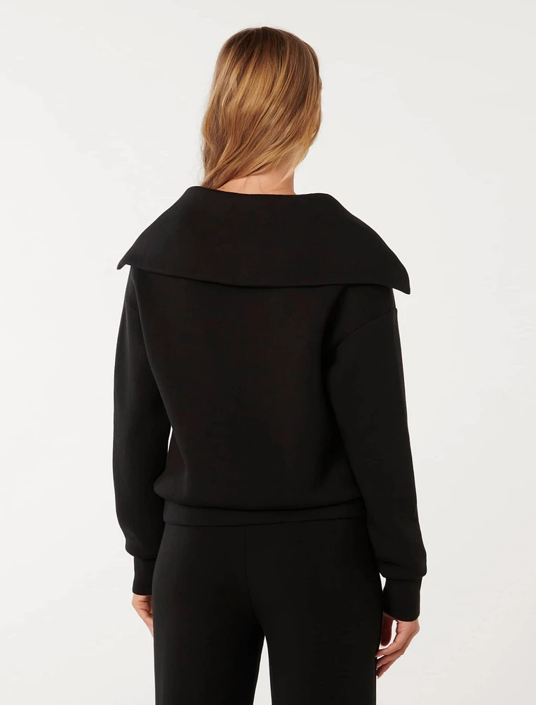 Tiana Loungewear Zip Front Sweatshirt
