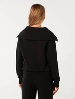 Tiana Loungewear Zip Front Sweatshirt