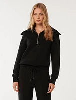 Tiana Loungewear Zip Front Sweatshirt