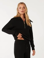 Tiana Loungewear Zip Front Sweatshirt