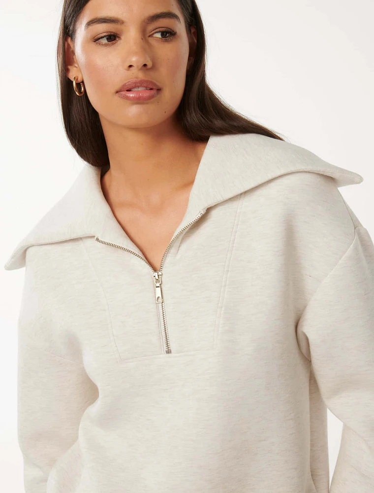 Tiana Lounge Zip-Front Sweatshirt