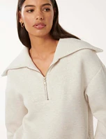 Tiana Lounge Zip-Front Sweatshirt