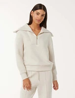 Tiana Lounge Zip-Front Sweatshirt