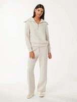 Tiana Lounge Zip-Front Sweatshirt