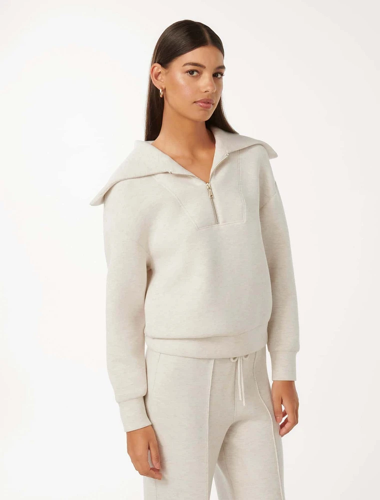 Tiana Lounge Zip-Front Sweatshirt